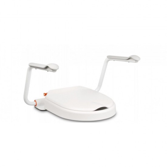 Etac HiLoo Toilet Seat with Support Arms (6 cm)